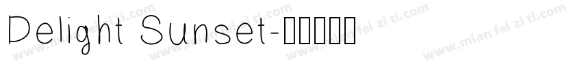 Delight Sunset字体转换